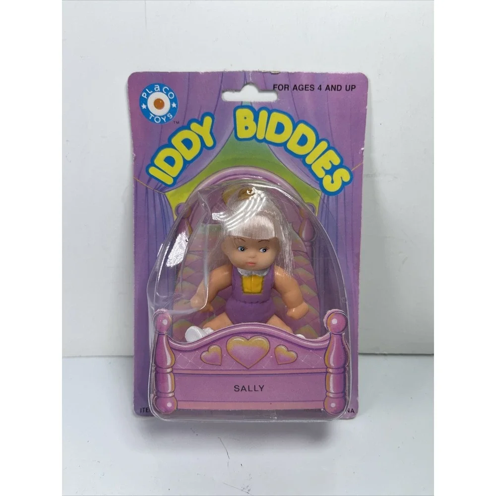 Placo Toys Iddy Biddies Sally Doll 1980s Vintage NIP 3050 Girls Toy HTF RARE Fun